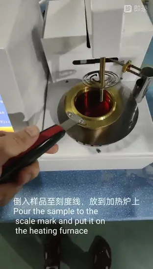 ASTM D92 Cleveland Open Cup Lube Oil Flash Point Tester 